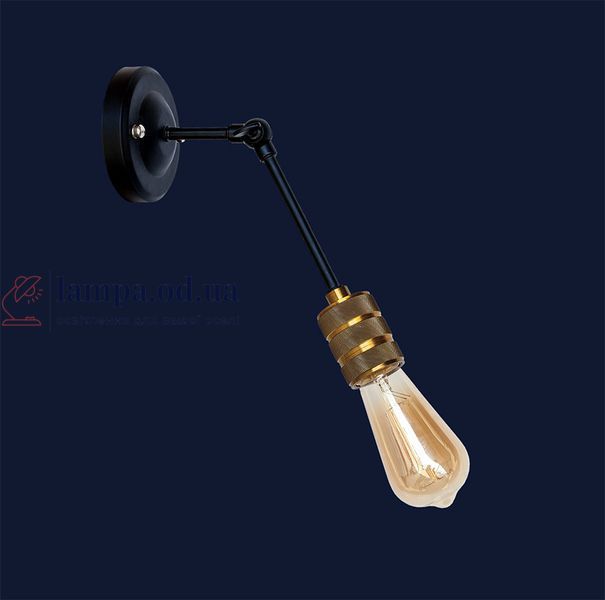 Настенное бра Levistella 752WG2102-1, E27, 60W, черный с золотым патроном, современный стиль для дома LVS04241 фото