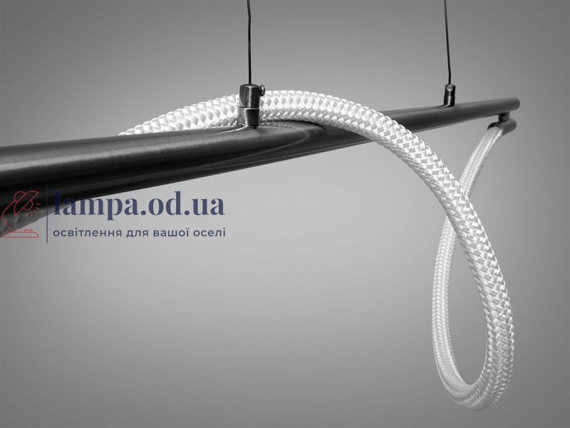 Стельова люстра LED Diasha 9609-L1200BHR Мотузка, 15W, чорний хром, сучасний стиль для коридору, вітальні, спальні, офісу 9609-L1200BHR фото