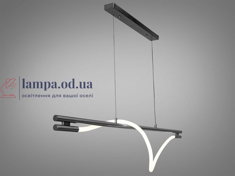 Стельова люстра LED Diasha 9609-L1200BHR Мотузка, 15W, чорний хром, сучасний стиль для коридору, вітальні, спальні, офісу 9609-L1200BHR фото
