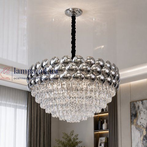 Підвісна люстра Artlight XL626/800CH хром, 18 ламп E14 XL626/800CH фото