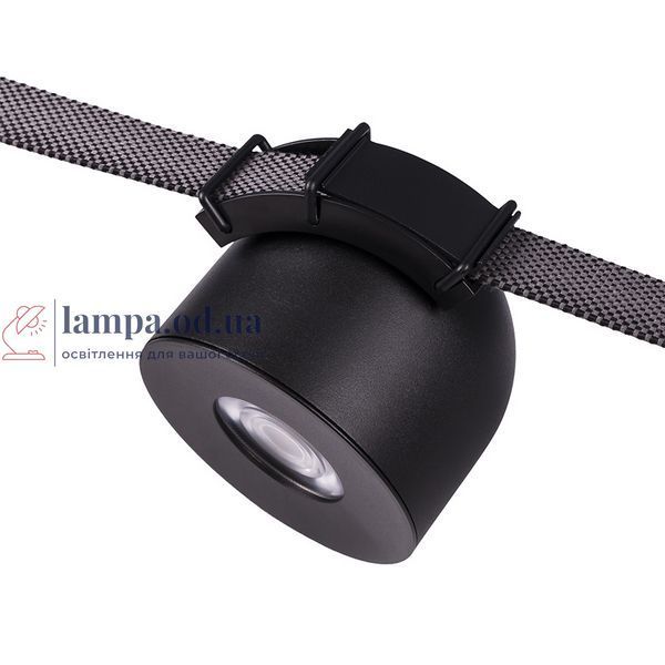 Трековий світильник LED Levistella 78012-BL08 BK, 12W, 4000K, чорний алюміній, для текстильної трекової системи LVS4998 фото