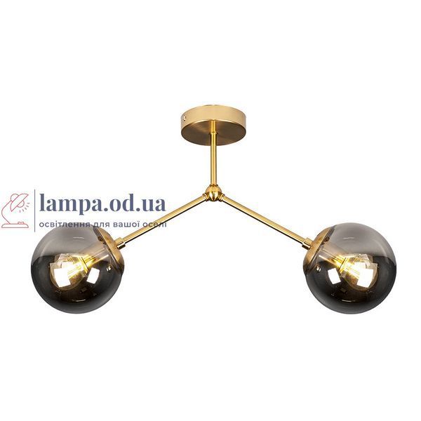 Потолочна люстра LED Levistella 7529811-2 BRZ+BK, 2 плафона, E27, бронзовий + чорний, сучасний стиль для дому LVS5225 фото