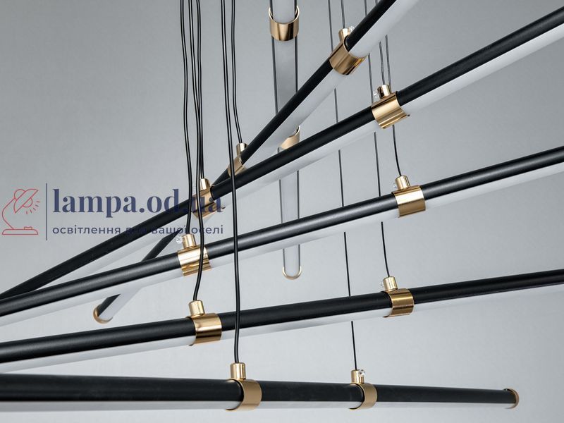 LED підвісна люстра Diasha до 25 м2 без пульта. SX8260/6BK фото