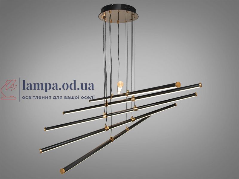 LED підвісна люстра Diasha до 25 м2 без пульта. SX8260/6BK фото