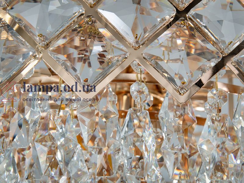 Хрустальная люстра Diasha 619-600G, золото, 12xE14, до 40 Вт/лампа, 59 см, до 30 м&sup2; 619-600G фото
