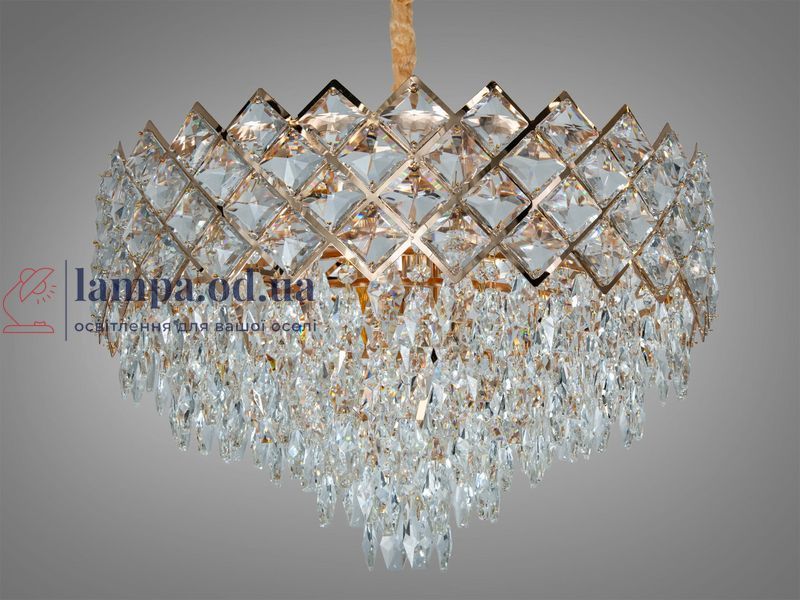 Хрустальная люстра Diasha 619-600G, золото, 12xE14, до 40 Вт/лампа, 59 см, до 30 м&sup2; 619-600G фото