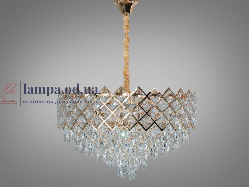 Хрустальная люстра Diasha 619-600G, золото, 12xE14, до 40 Вт/лампа, 59 см, до 30 м&sup2; 619-600G фото