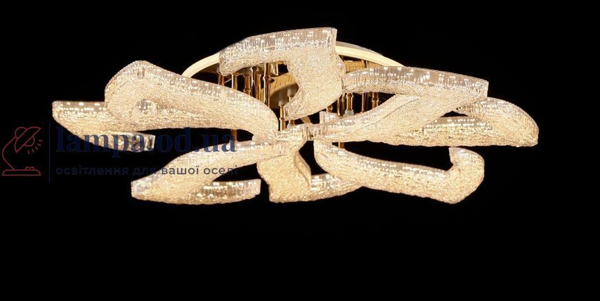 Світлодіодна люстра Splendid Ray LZ/8 LED (GD), золото, білий, 100 Вт, від 16-25 м&sup2; 30438837 фото