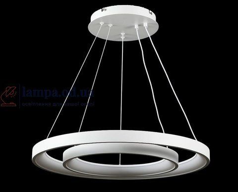 Люстра стельова LED Splendid Ray L2551/580+380/2, 2 лампи, білий, регулювання світла, сучасний стиль 30428773 фото