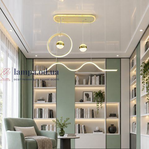 Линейная LED люстра Linisoln 8118 WH, 110 Вт, белый, 115 x 15 см, 15-22 м&sup2; 8118 WH фото