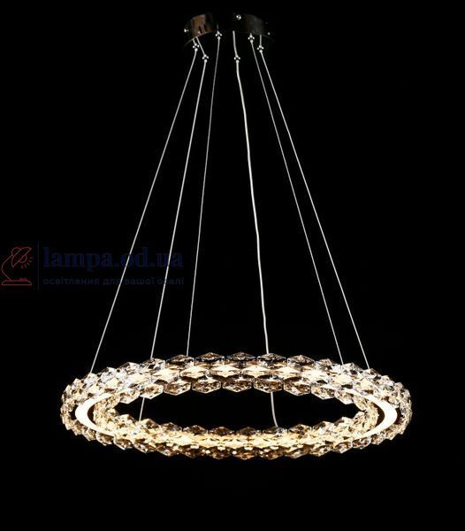 Подвесная хромированная светодиодная люстра Splendid Ray L33152/600/1 LED (CR) с хрустальным кольцом 60 см 30437874 фото