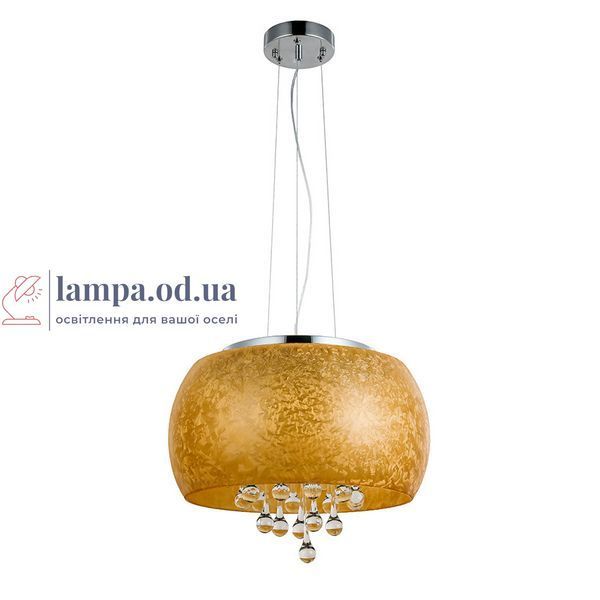 Подвесной светодиодный светильник Levistella 800P8031 AM, LED 18 Вт, янтарное стекло, 3 режима света LVS7137 фото