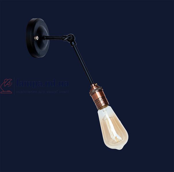 Настенное бра Levistella 752WG1705-1, E27, 60W, черный с медным патроном, современный стиль для дома LVS04226 фото