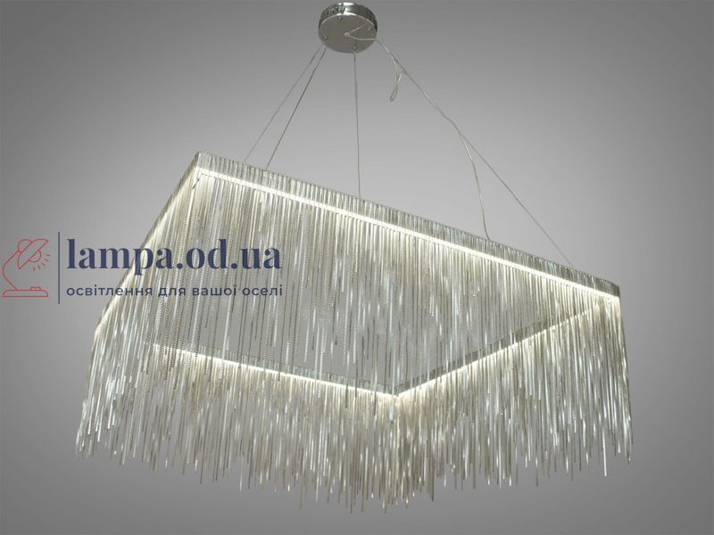 Люстра стельова LED Diasha LSD-800F-HR, 48W, регульована висота 70-155 см, діаметр 80 см, світлодіодна, для коридору та вітальні LSD-800F-HR фото