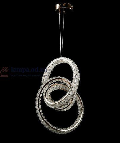 Люстра світлодіодна Splendid Ray L945/400/1 LED, 1 лампа, регулювання висоти, золота/біла, сучасний стиль 30432275 фото