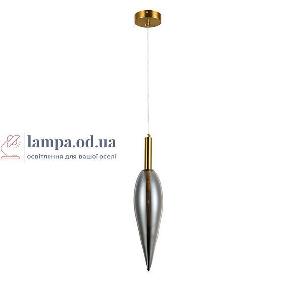 Подвесной стеклянный светильник Levistella 800P3351-1 AB+SM, античная латунь и дымчатое стекло, 1 лампа G9 LVS7138 фото