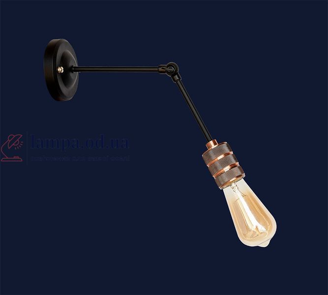 Бра настінне Levistella 752WR2105-1, E27, 60W, чорний метал, сучасний стиль LVS04471 фото