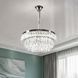 Splendid Ray L1195/500/5+LED (CR), кришталева люстра хром 50 см на 5 ламп E14 з LED та пультом 30438646 фото 1