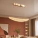 Линейная золотая хрустальная светодиодная люстра Artlight 567-1100LGD с медовыми кристаллами 75W 567-1100LGD фото 1