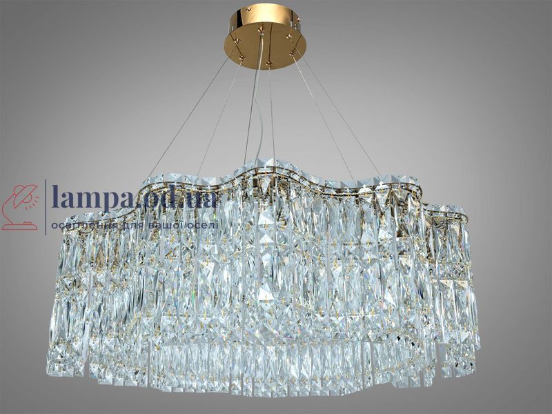 Підвісна кришталева люстра LED Diasha 576/800G, 125 Вт, 6875 лм, 576/800G фото