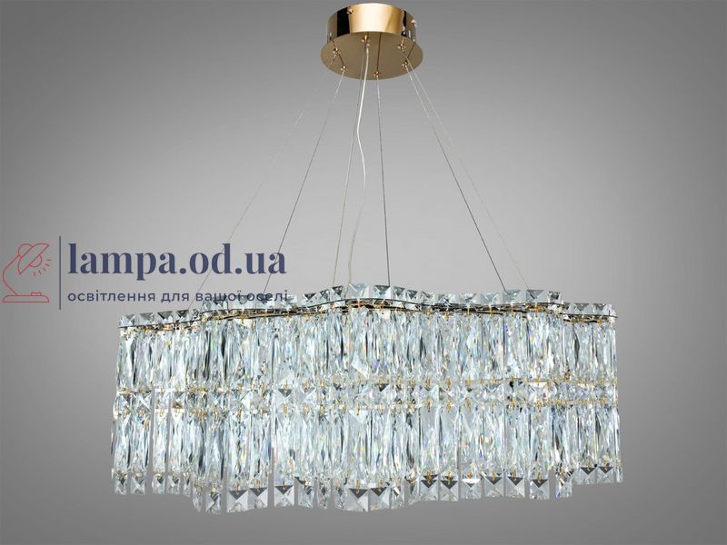 Підвісна кришталева люстра LED Diasha 576/800G, 125 Вт, 6875 лм, 576/800G фото