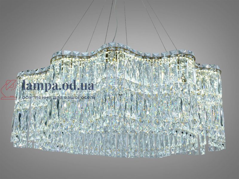 Підвісна кришталева люстра LED Diasha 576/800G, 125 Вт, 6875 лм, 576/800G фото