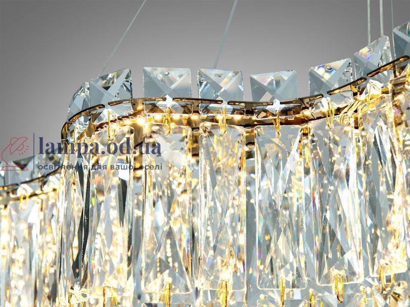 Підвісна кришталева люстра LED Diasha 576/800G, 125 Вт, 6875 лм, 576/800G фото