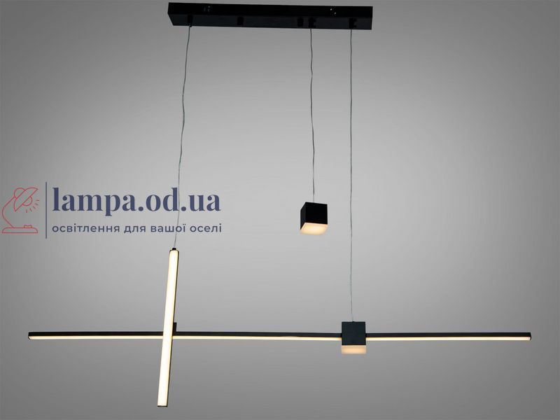 Подвесная люстра LED Diasha 5221A/1100BK черная 27 Вт 5 м2 5221A/1100BK фото