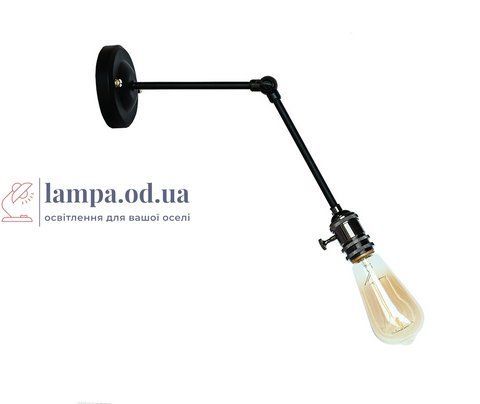 Настенное бра Levistella 752WT1504-1, E27, 60W, черный металл, современный стиль для дома LVS04503 фото
