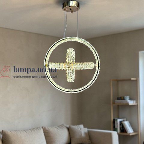 Дизайнерская подвесная LED-люстра для гостиной Linisoln 009-50*40*30 FG , 90 Вт, ширина 50&times;40&times;30 см 009-50*40*30 FG фото