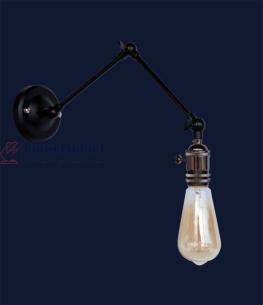 Настенное бра Levistella 752WZ1504-1, E27, 60W, черный металл, современный стиль LVS03889 фото