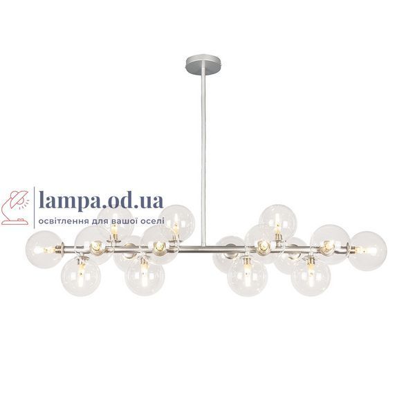 Потолочная люстра Levistella 7841020-16 GAB+CL (S), 16 плафонов, серебряный металл, стеклянные плафоны LVS6038 фото