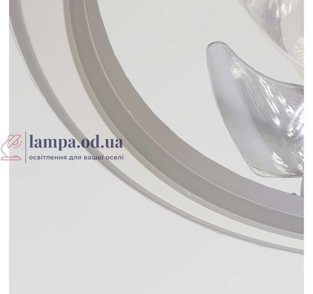 Стельова LED-люстра-вентилятор Artlight WG5114AWH, біла, 55 Вт, від 10-18 м&sup2; WG5114AWH фото
