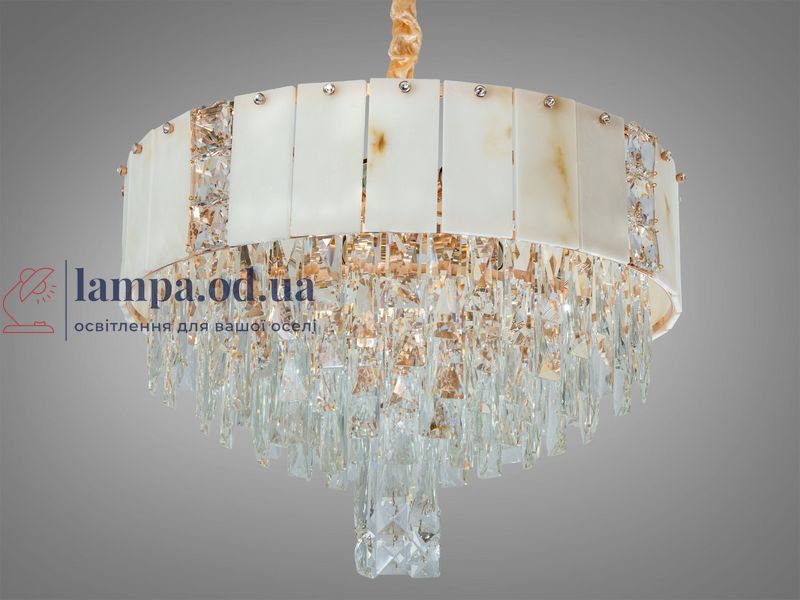 Хрустальная люстра Diasha 6627-500G, золото, 12xE14, до 40 Вт/лампа, 53 см, до 25 м&sup2; 6627-500G фото