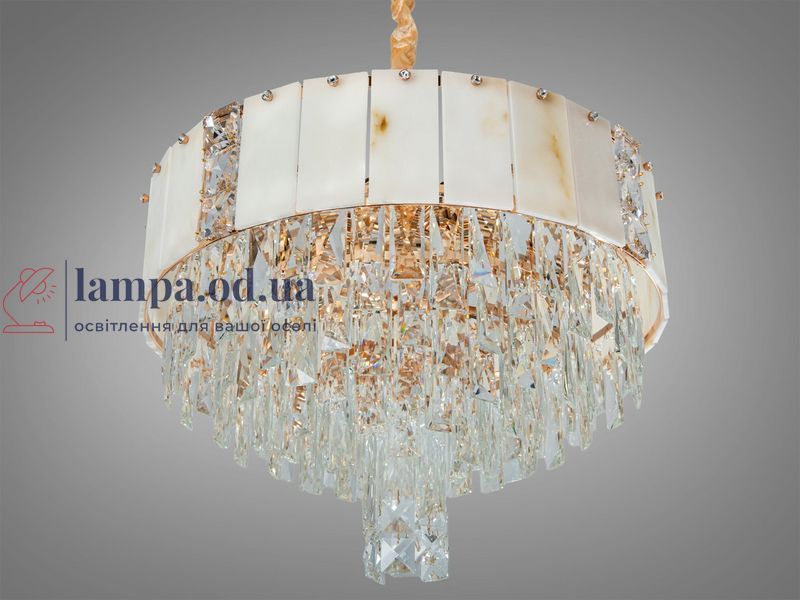 Хрустальная люстра Diasha 6627-500G, золото, 12xE14, до 40 Вт/лампа, 53 см, до 25 м&sup2; 6627-500G фото