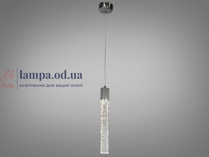 Подвесной светильник LED Diasha A6552/1H CH Нордик, 5W, хром, регулируемая высота, для коридора, гостиной, кухни, офиса A6552/1H CH фото