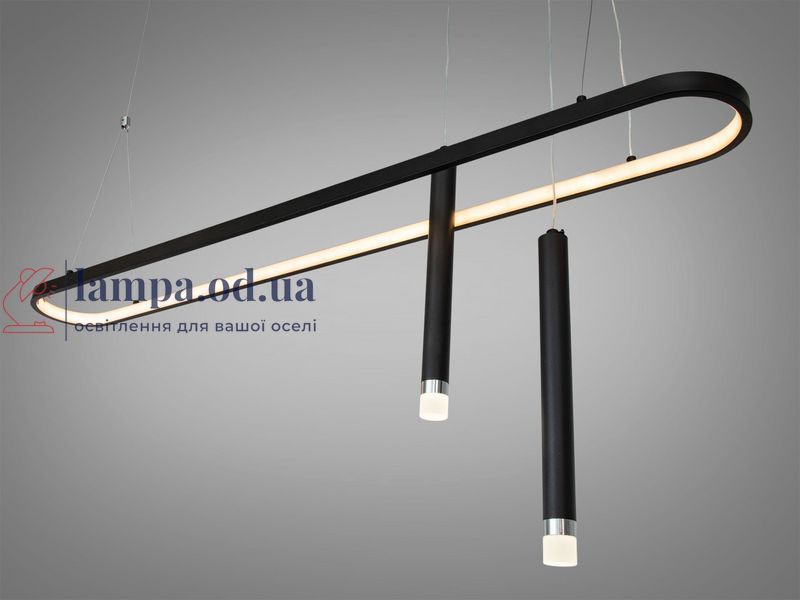 Люстра подвесная LED Diasha 5221B/1200BK черная овальная 57 Вт 5221B/1200BK фото